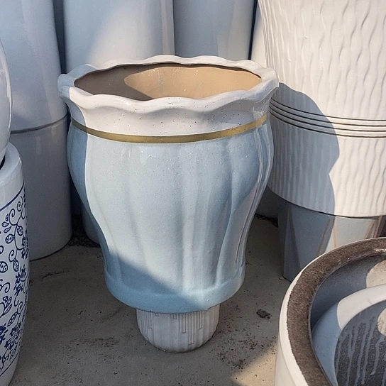 花口蓝南瓜大号口32高36福利