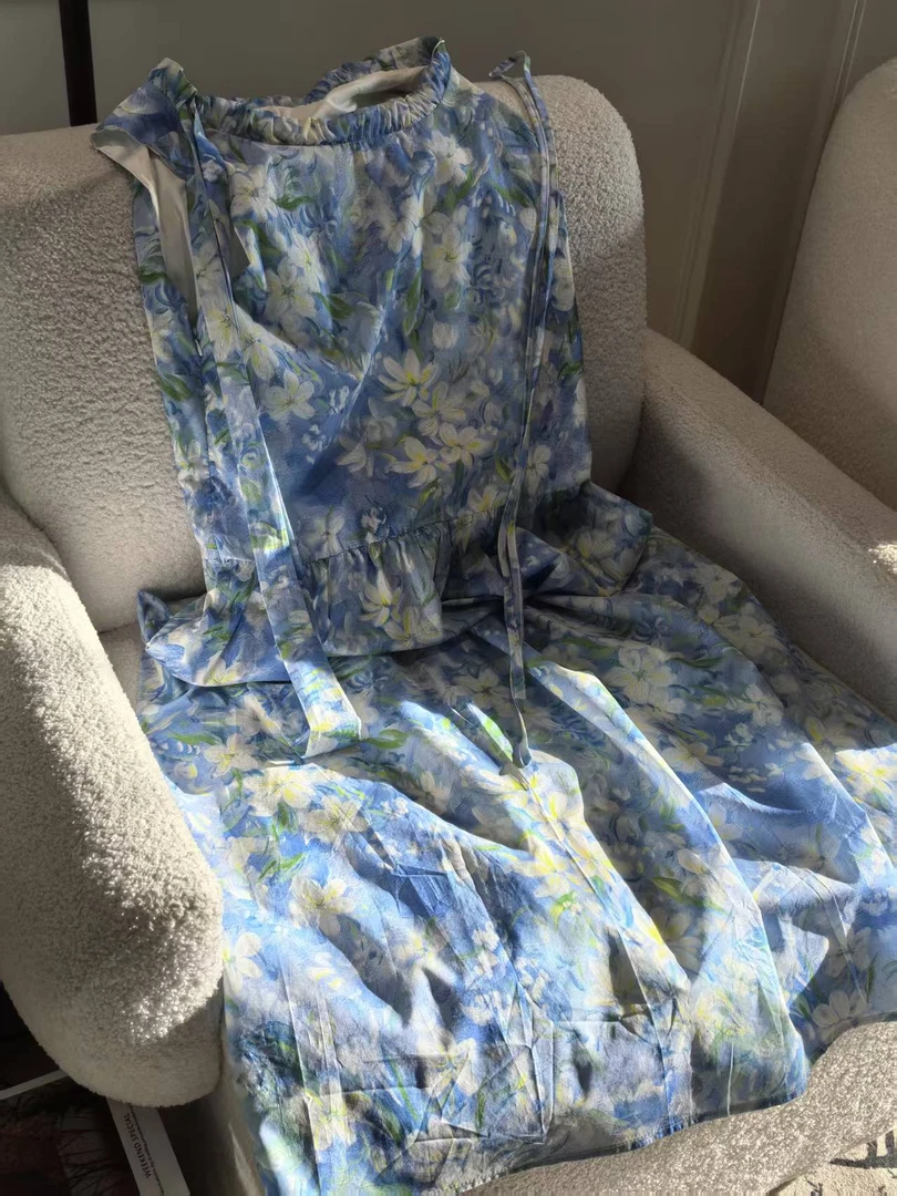 裙长120    8628【玫瑰花圃】连衣裙