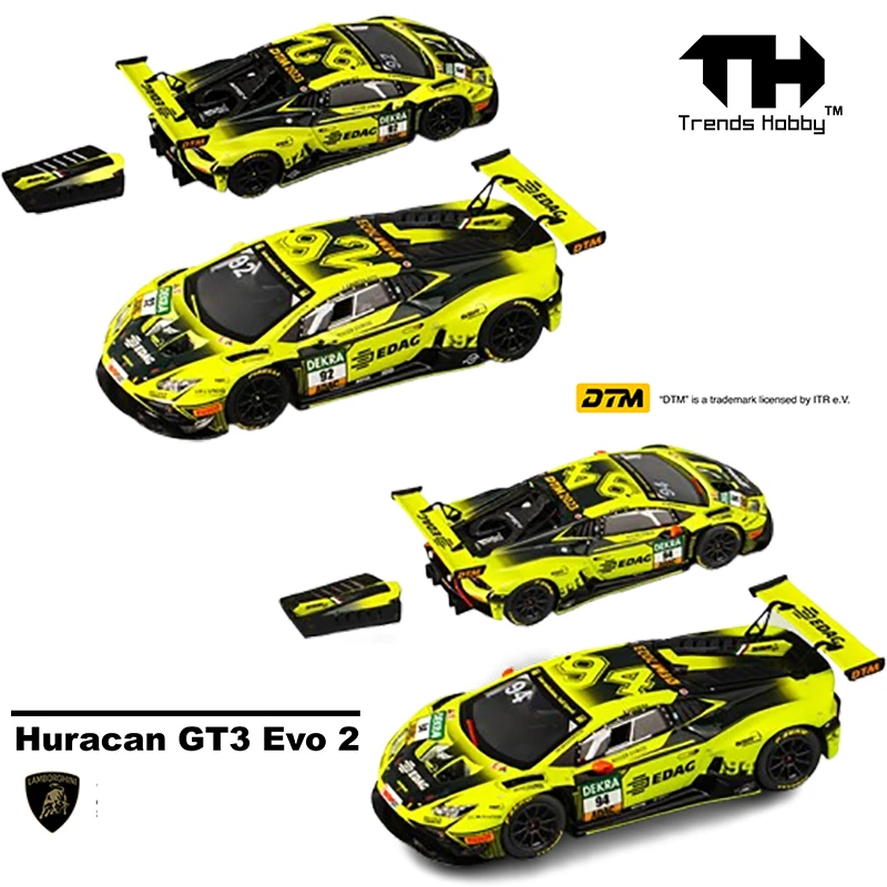 预售 TH 1:64 兰博基尼 Huracan GT3 EVO2 磁吸发动机盖 DTM版本