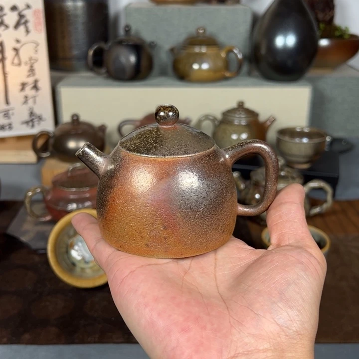 壶建水紫陶白泥裸烧160cc