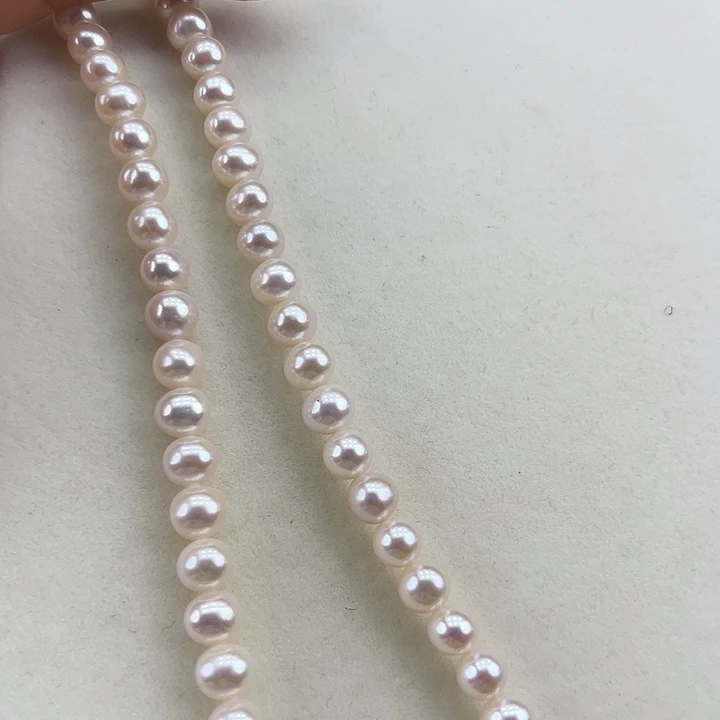 淡水珍珠银S925镶嵌颈饰➕8-8.5高品极光炫彩