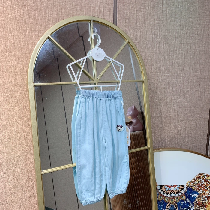 AC407   宝宝蓝色防蚊裤子    夏款