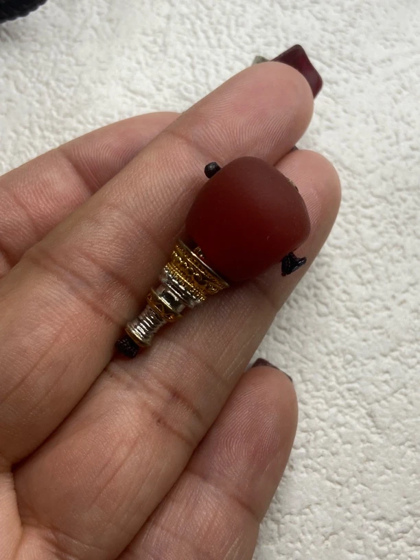 原矿南红配饰单珠