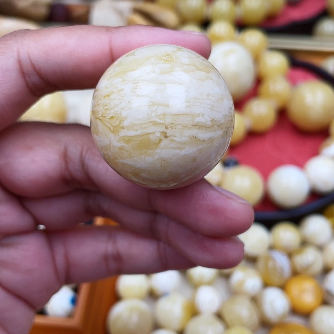 蜜蜡未镶嵌珠宝奇石粉34.7虎皮