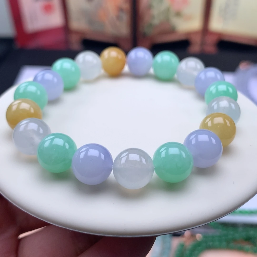 翡翠未镶嵌手链040