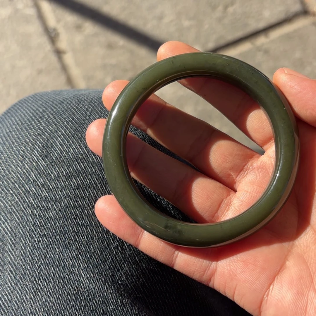 颈饰未镶嵌和田玉云****8手镯青黄口62圈口