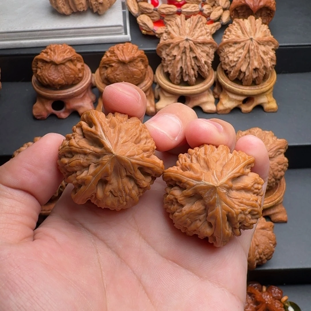 把件文玩核桃文山三棱全品