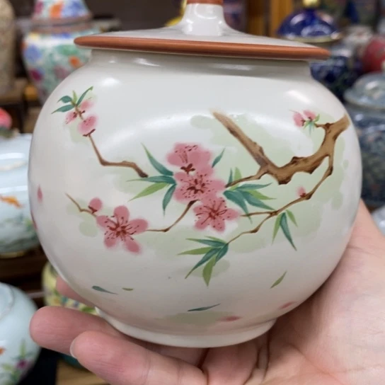 瓷片茶叶罐密封罐储物罐