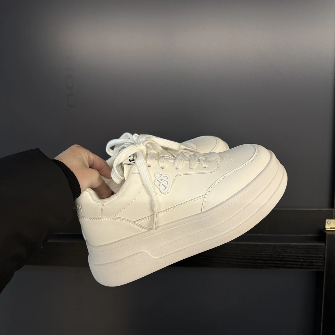 SUSU 【小白鞋】ins时尚百搭厚底板鞋  6026 左架5