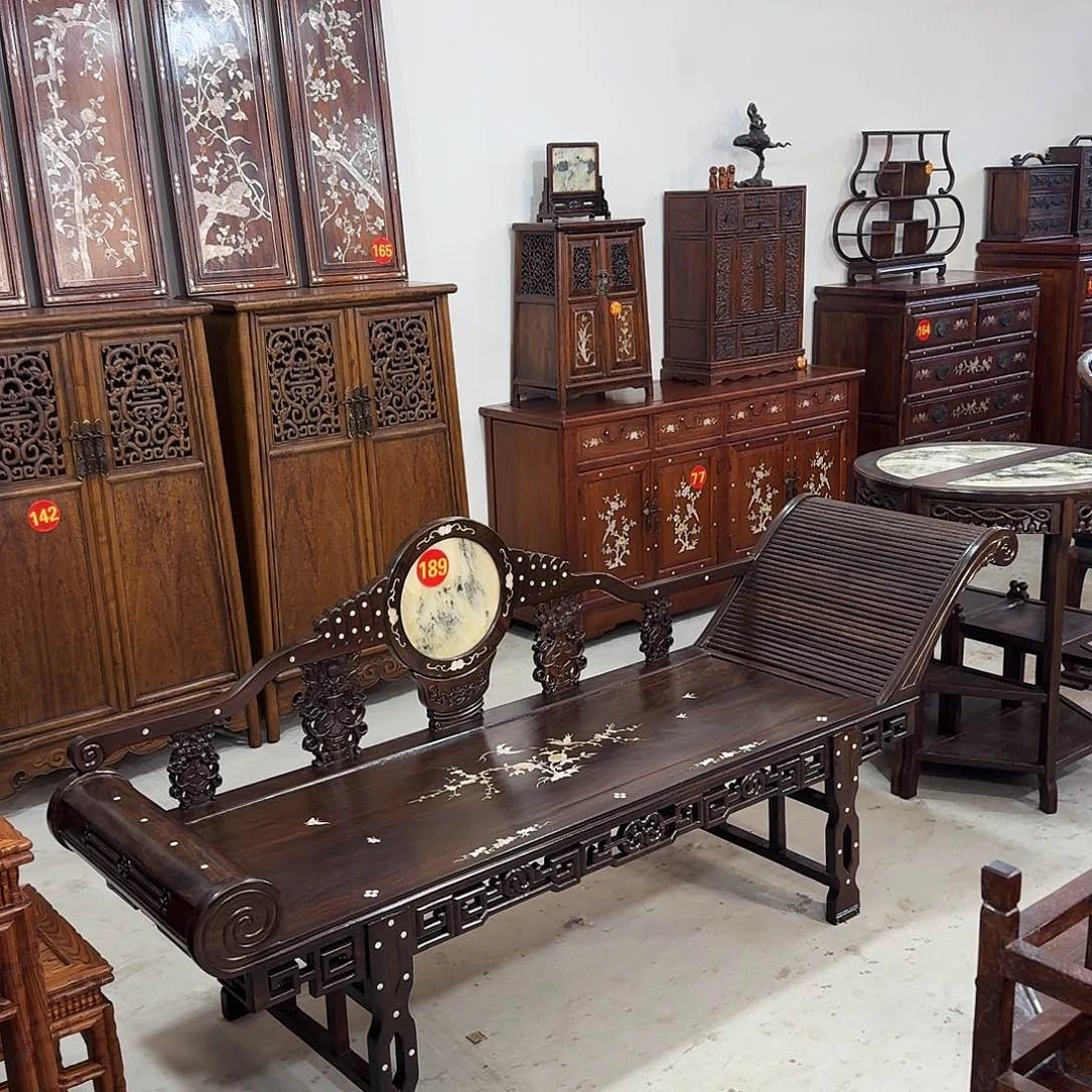 木吉*复古装饰摆件贵妃椅长203厘米