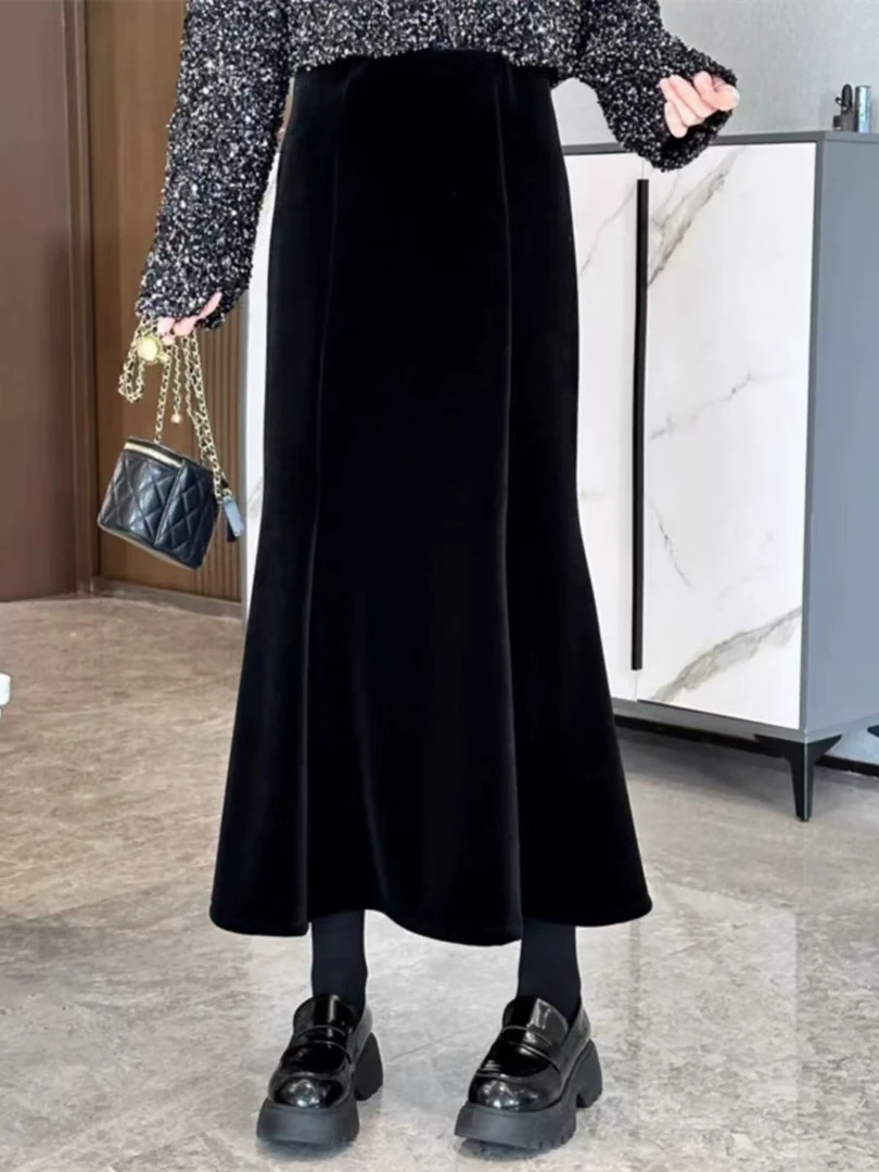 2024新款丝绒鱼尾裙