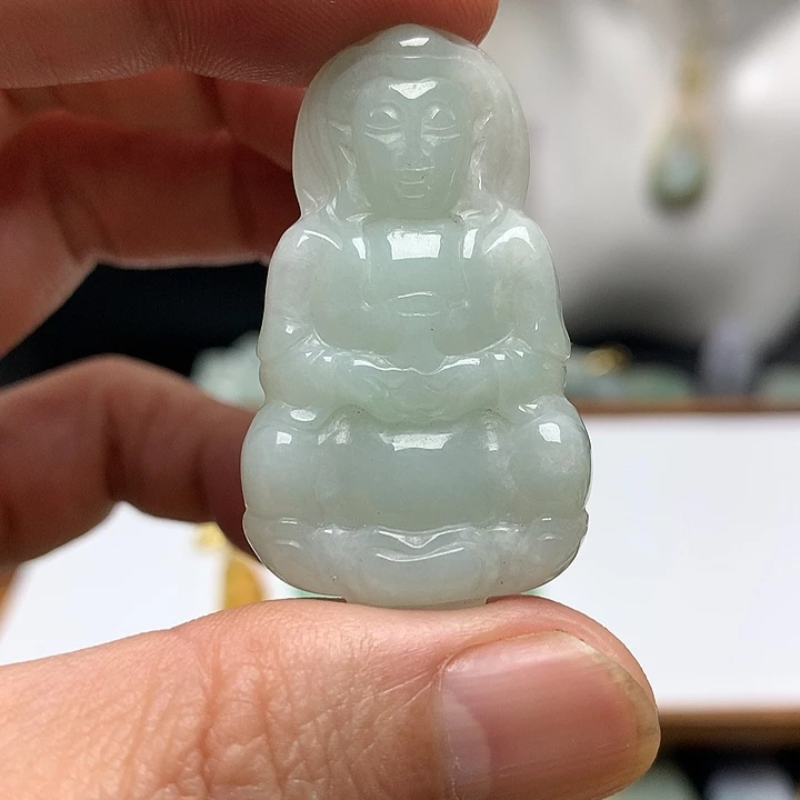 翡翠未镶嵌颈饰天然A货翡翠