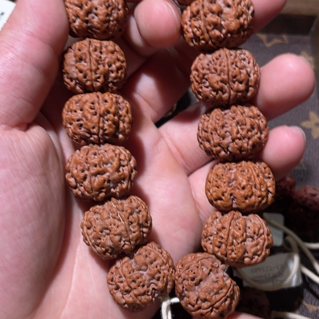 达***溜金刚菩提手串粗筋双龙