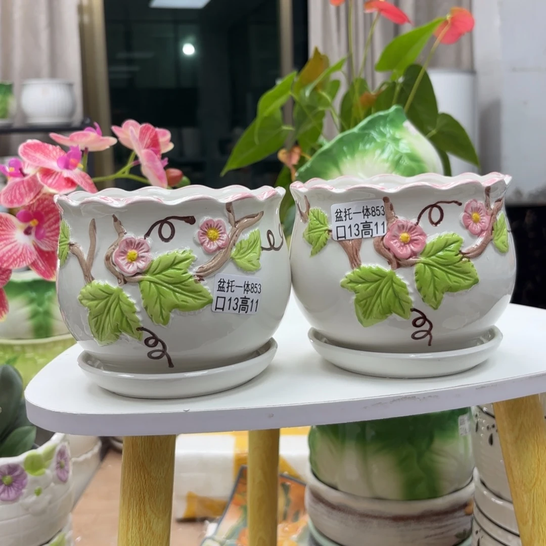 @夏西陶瓷花盆@@5853