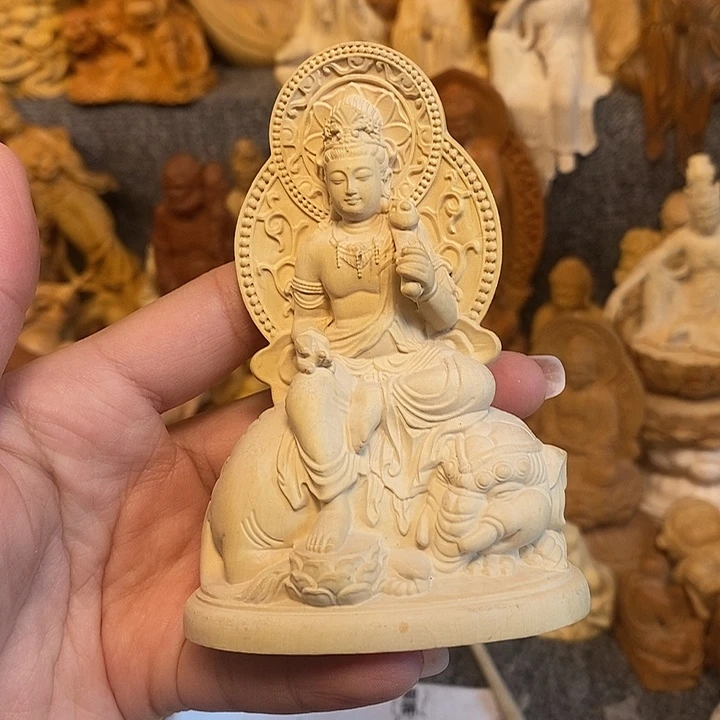 黄杨木黄杨木瑕疵普贤