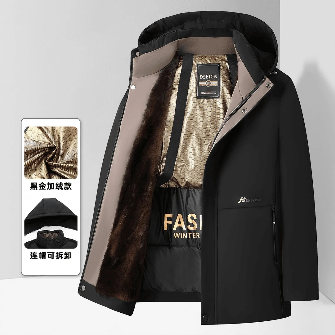 豪爵保罗男士冬季抗寒潮流棉服时尚派克加厚保暖26825