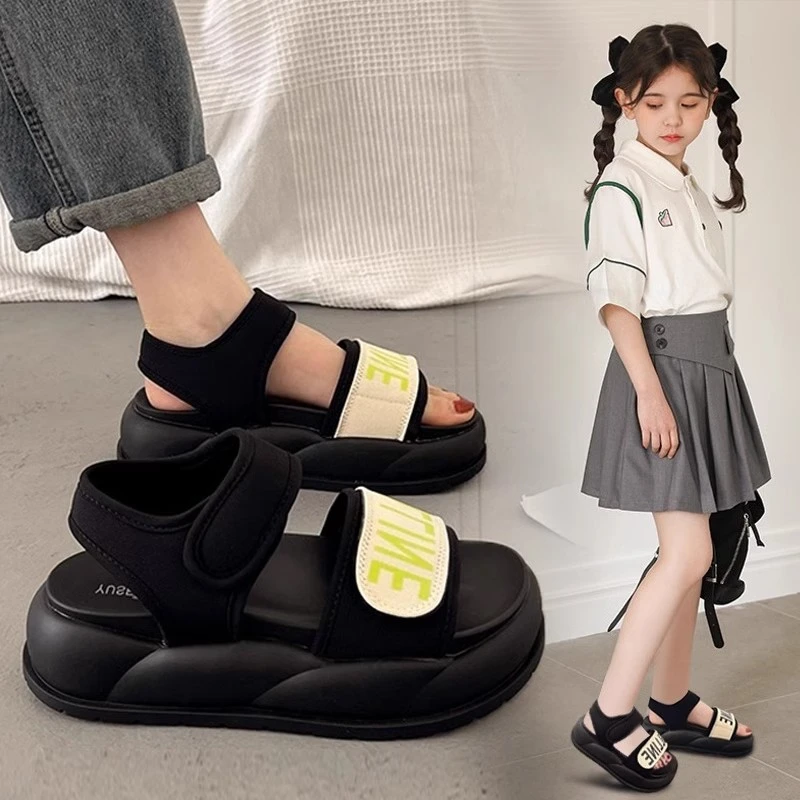 女童凉鞋2025夏季新款儿童沙滩鞋中大童软底防滑小男孩宝宝凉鞋潮