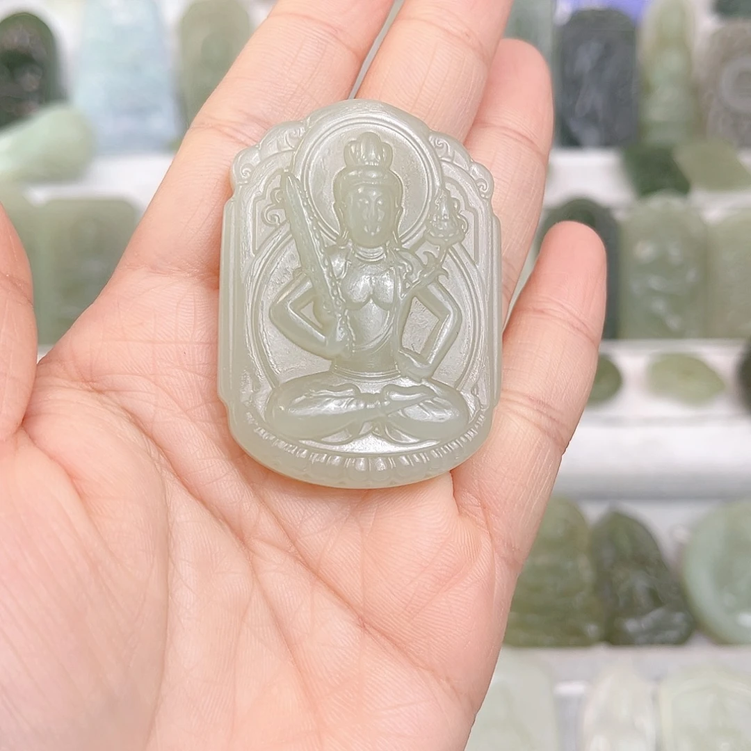 媺***活和田玉（青玉）未镶嵌颈饰