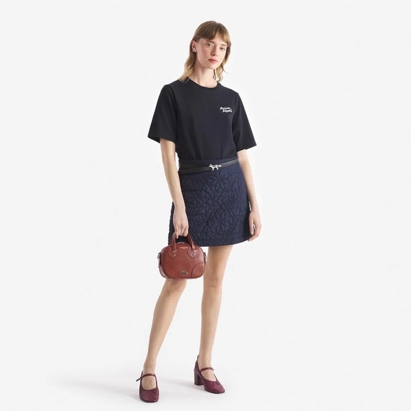 【经典系列】Maison Kitsune小狐狸女款 春夏手写体系列T恤短袖