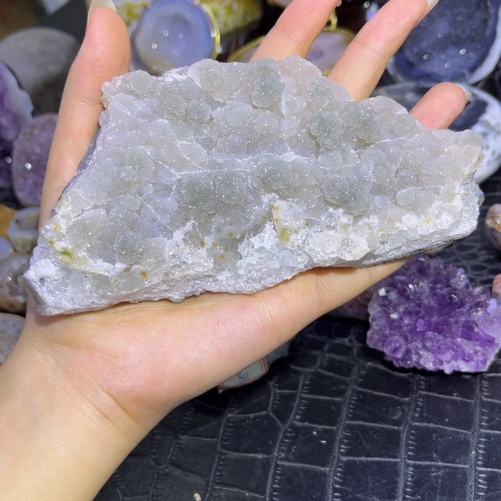 未镶嵌发饰水晶绿软啵啵矿标