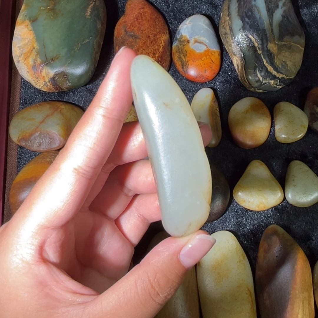 和田玉未镶嵌挂件57.4