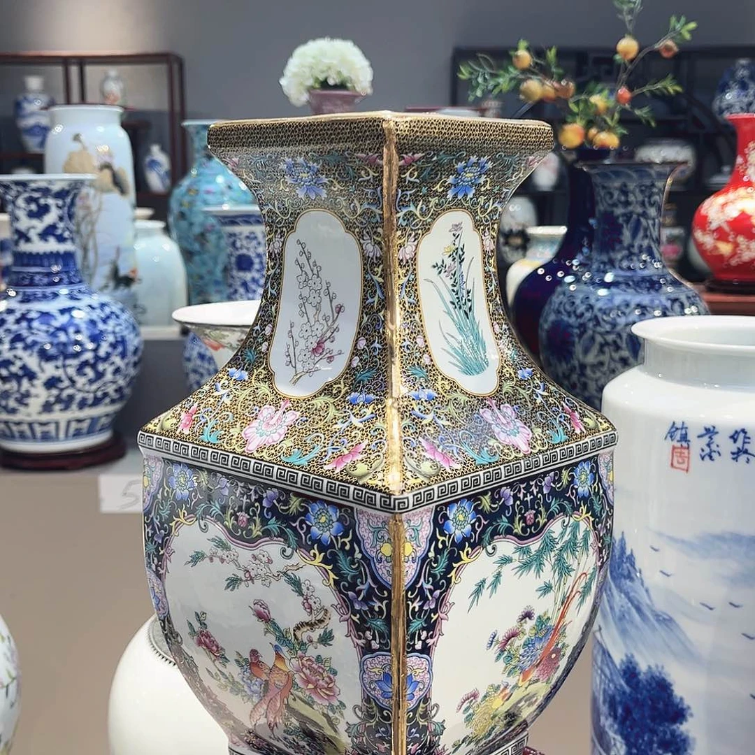 景德镇陶瓷花瓶33公分