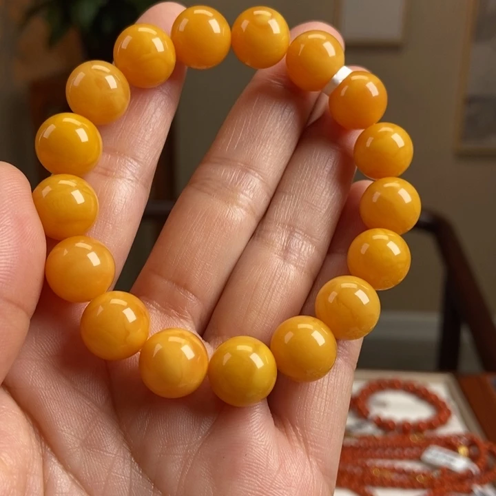 琥珀手链未镶嵌蜜蜡手串12