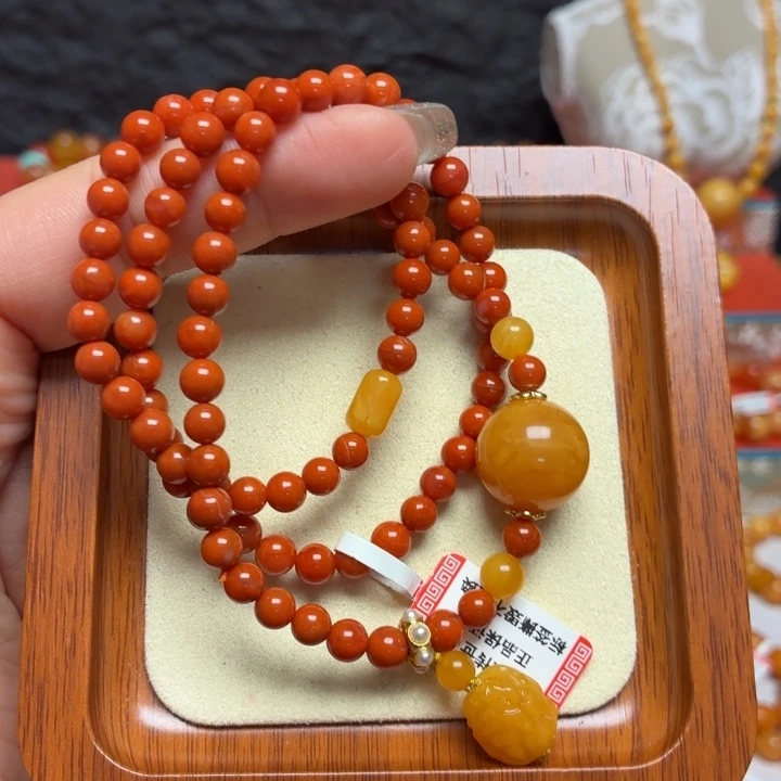 蜜蜡未镶嵌手链手串