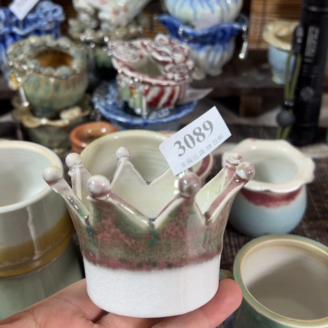 红陶景德镇手工花盆