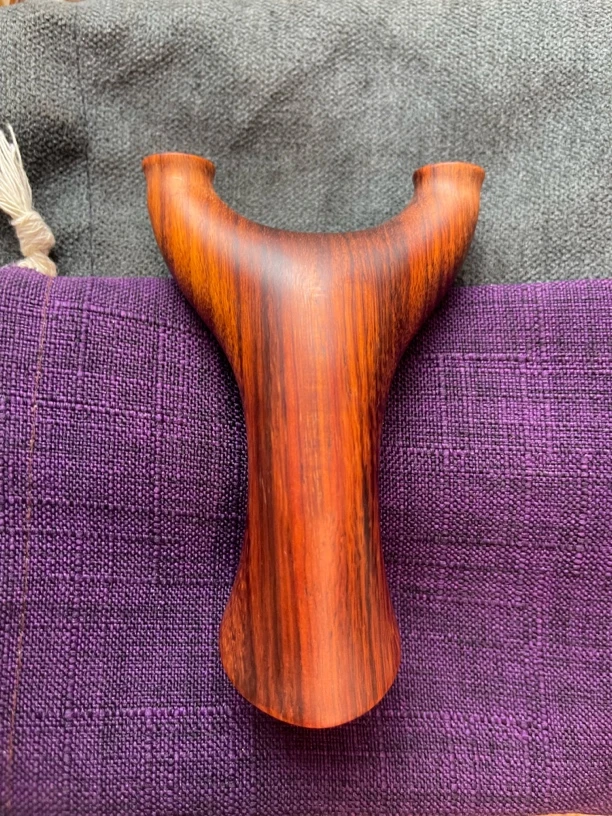 至尊紫檀夜飞虎素弓无漆无蜡无油80弓门17撑头弹弓实木圆头