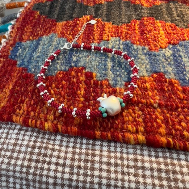 925银手链 阿腾莎银饰 手链  新年限量款  小众百搭红绳手链