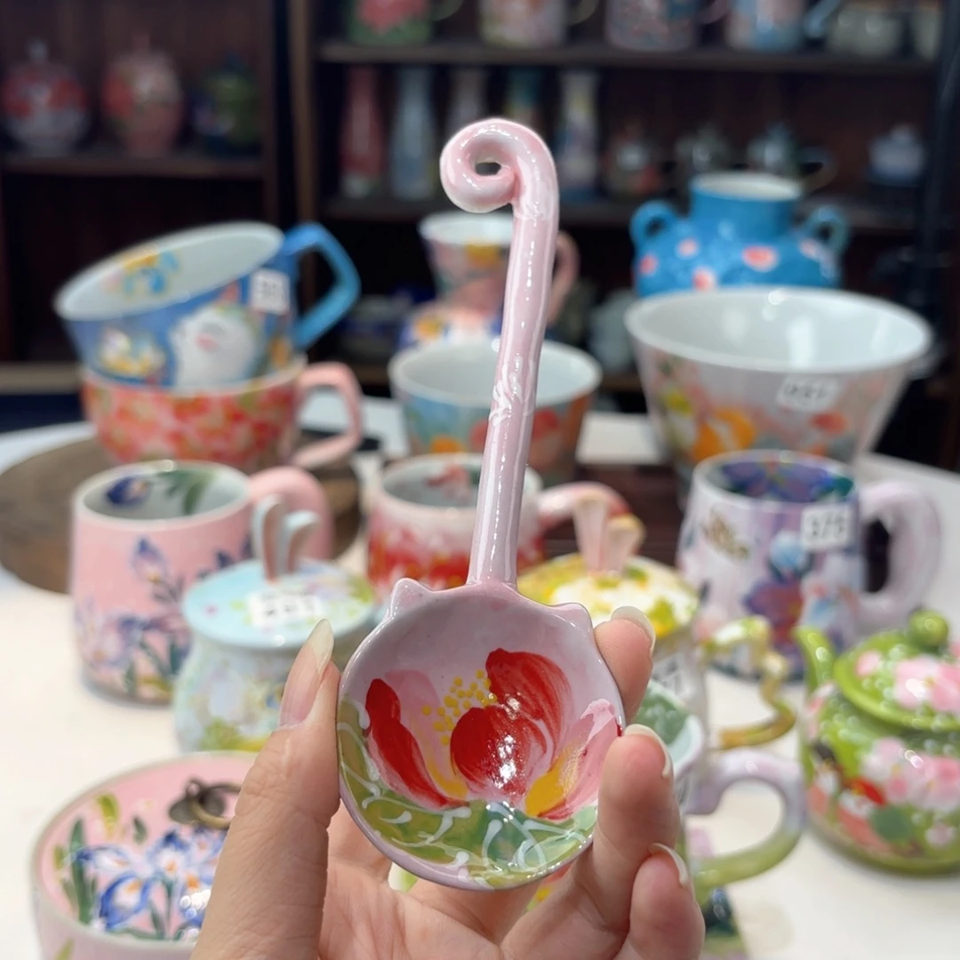 景德镇手绘高温釉下彩陶瓷茶具