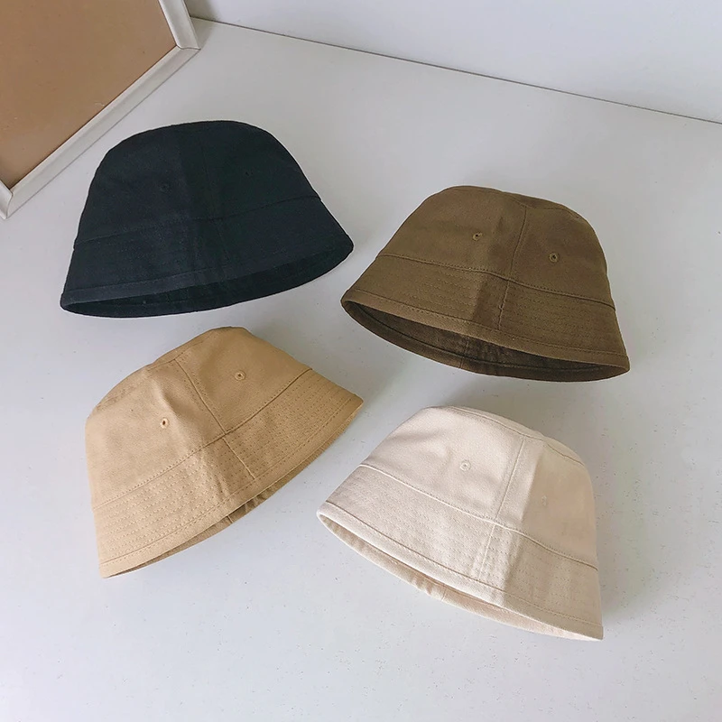 婴儿宝宝帽子春秋季儿童渔夫帽薄款遮阳帽男女童小孩水桶帽防晒帽