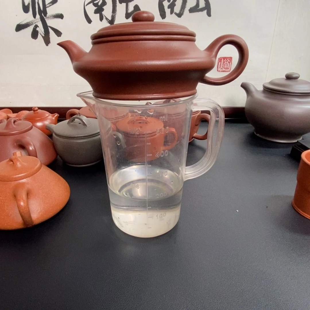 紫砂茶壶原矿紫泥全手工虚扁