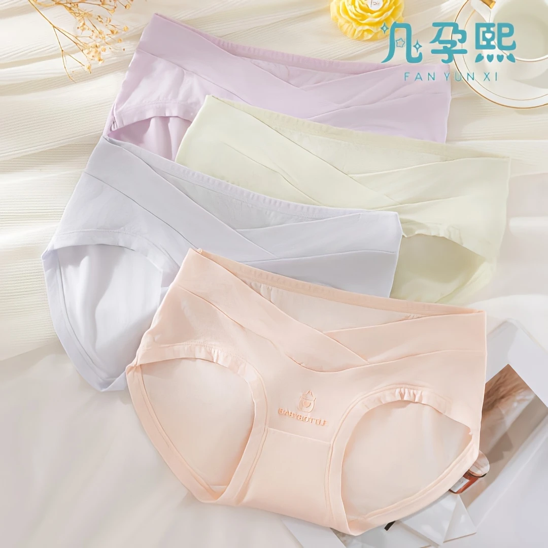 凡孕熙孕妇低腰内裤孕早中晚期大码舒适少女孕期托腹透气三角内裤