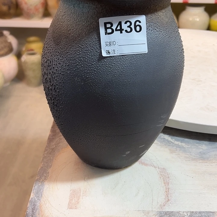 花瓶白泥口11，高25，436，摆件