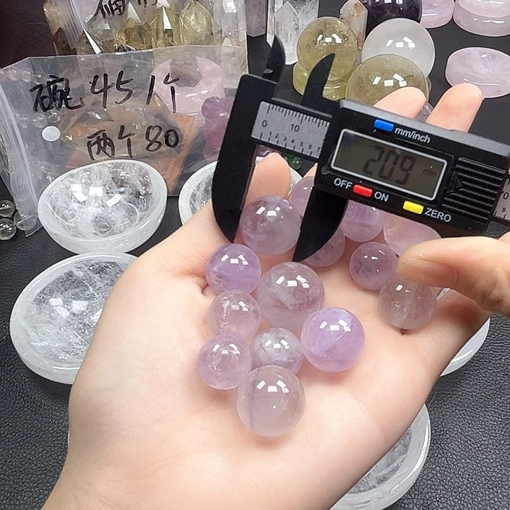 珠宝半成品未镶嵌紫晶60水晶石