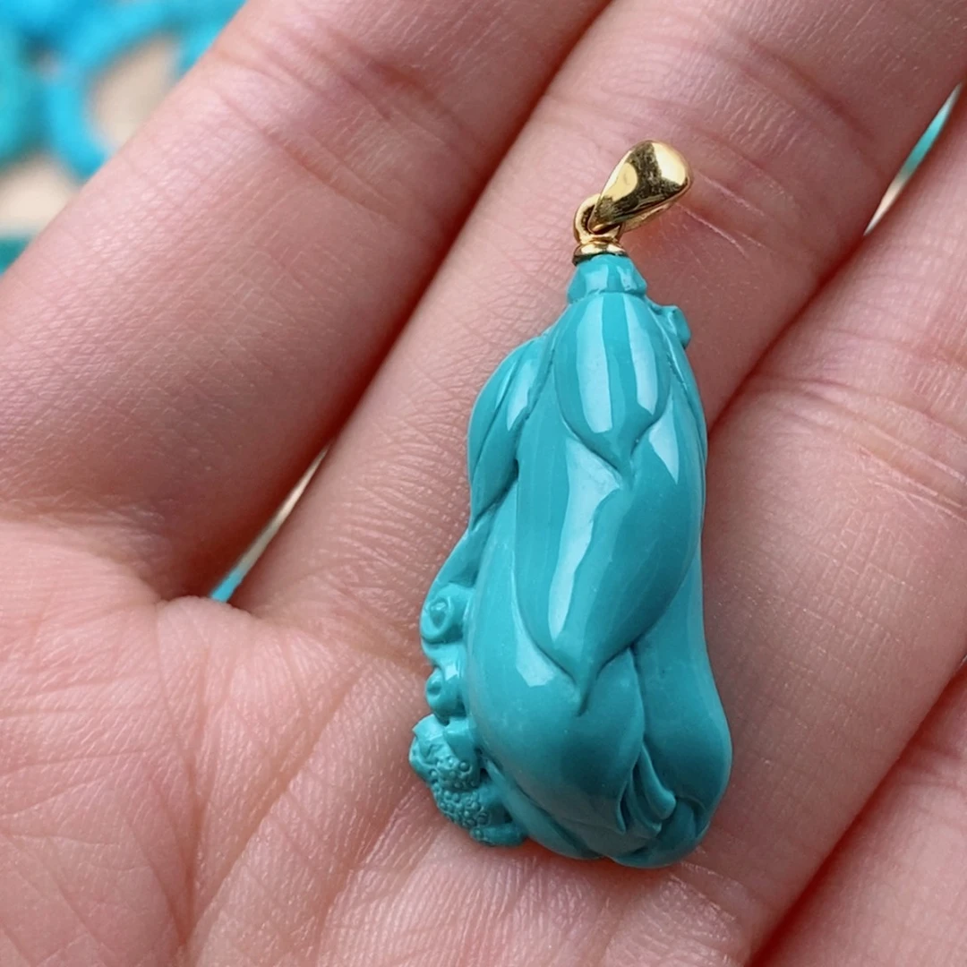 绿松石未镶嵌配饰