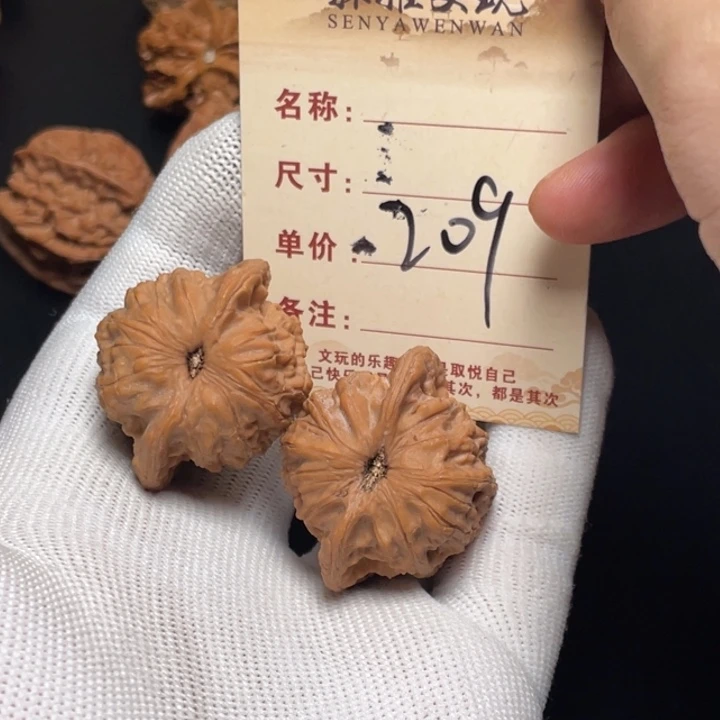 文玩核桃把件公子帽38尺全品209