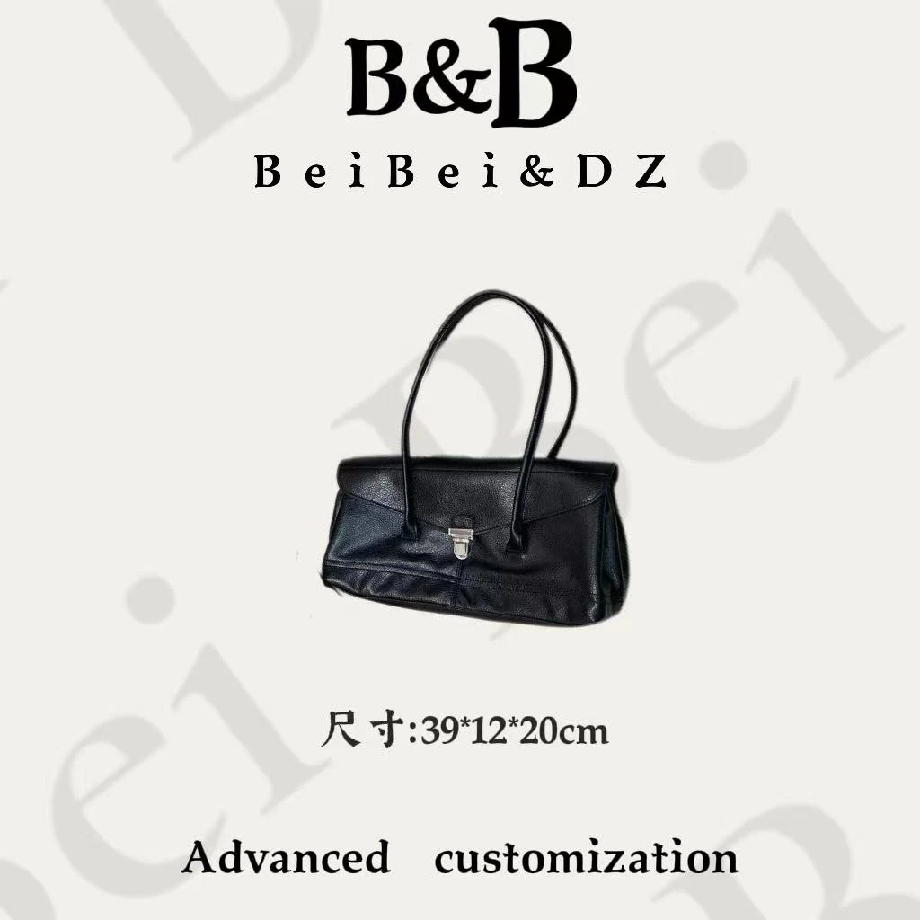 【BB&DZ】9812黑色 经典休闲通勤轻奢时尚百搭单肩斜挂气质女包