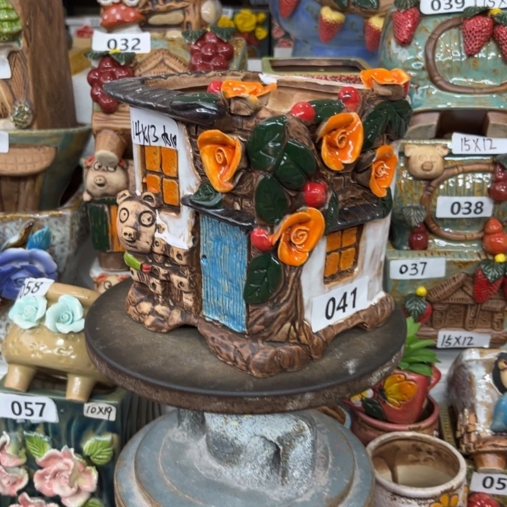 紫砂花盆粗陶材质多肉花盆