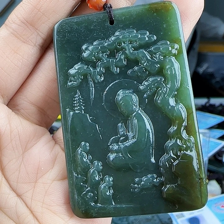 和田玉未镶嵌颈饰