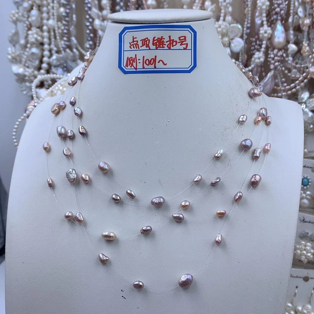 银S925镶嵌项链耳饰淡水珍珠