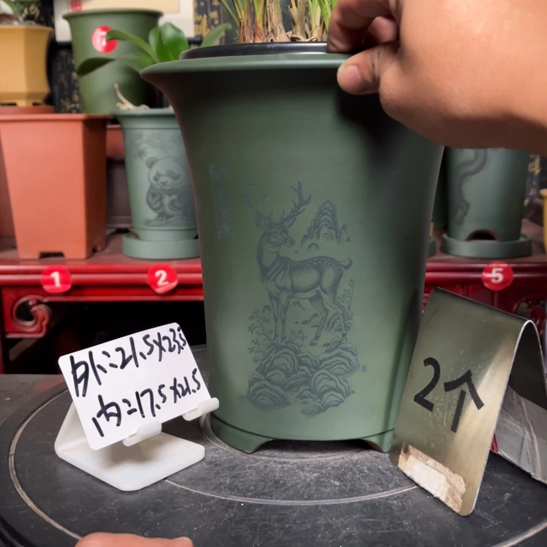 紫砂花盆紫砂花盆