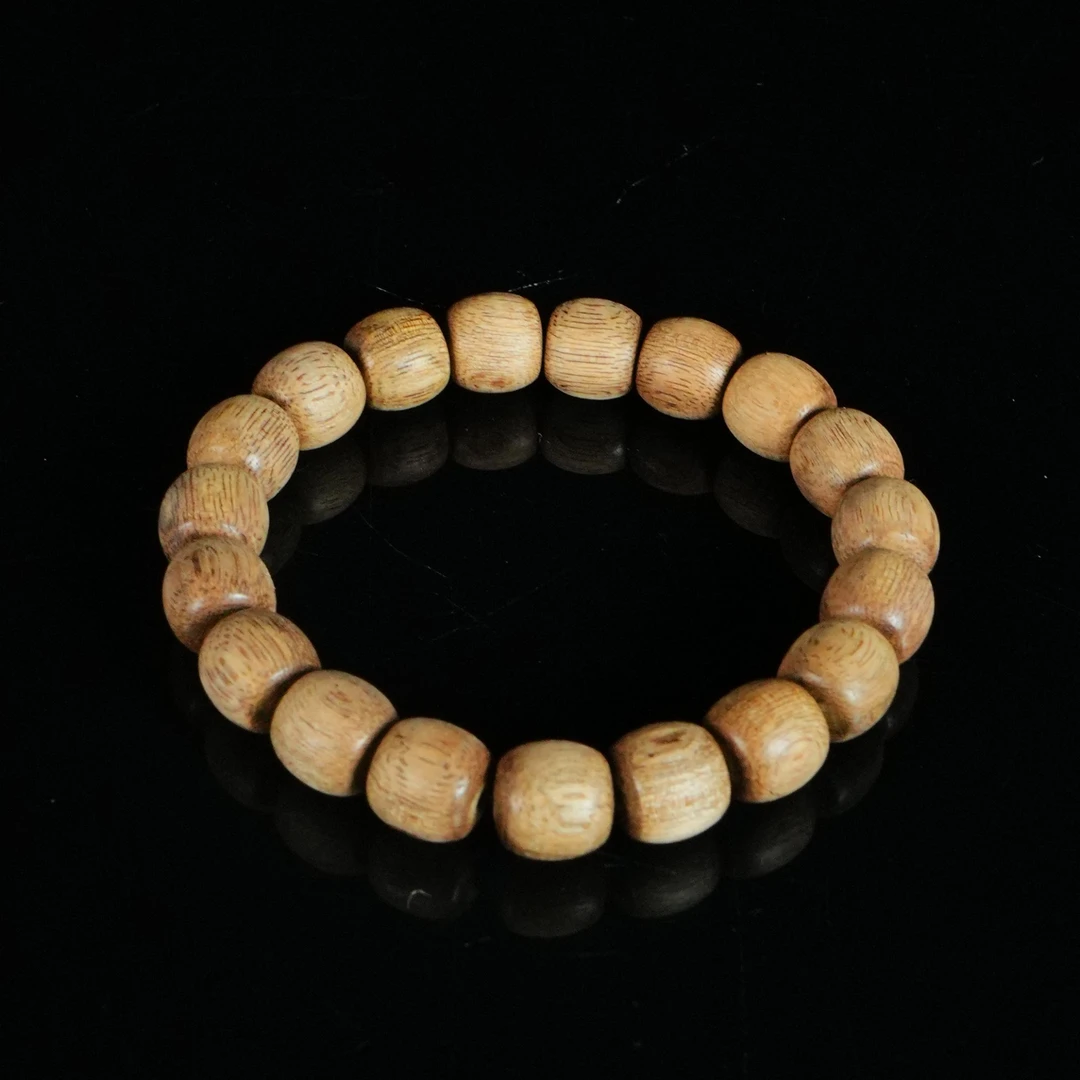 DY-A9981 马来粗纹沉香老型珠手串 1.15x1.1cm 9.29g