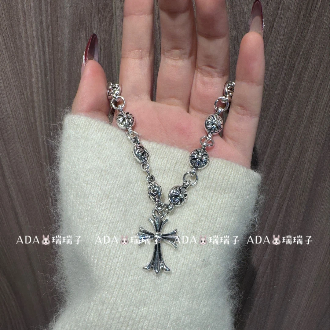 钛钢手链 445 克罗十字架不规则手链
