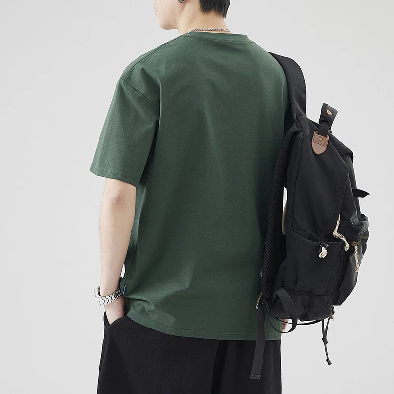 |夏季新款潮流创意印花高级设计感时尚休闲百搭T恤短袖男