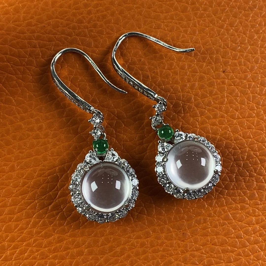 石英质玉银S925镶嵌颈饰