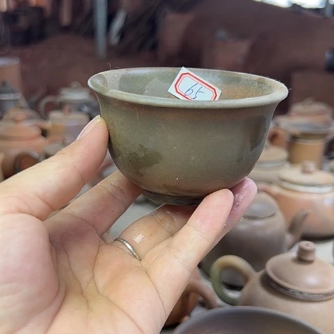 戬谷龙窑柴烧茶杯65