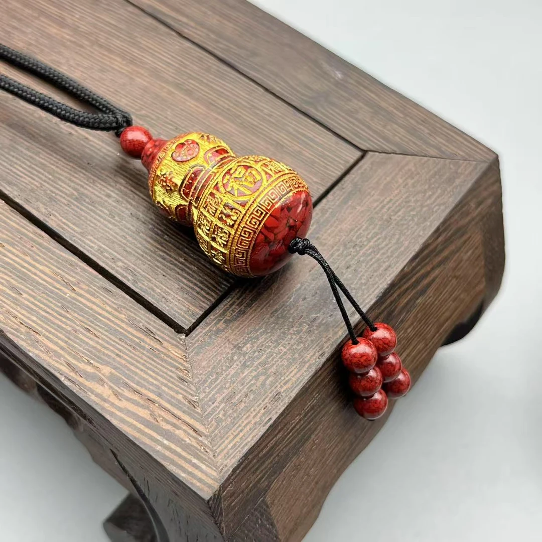 含辰砂工艺品JT313 晶体葫芦挂坠吊坠